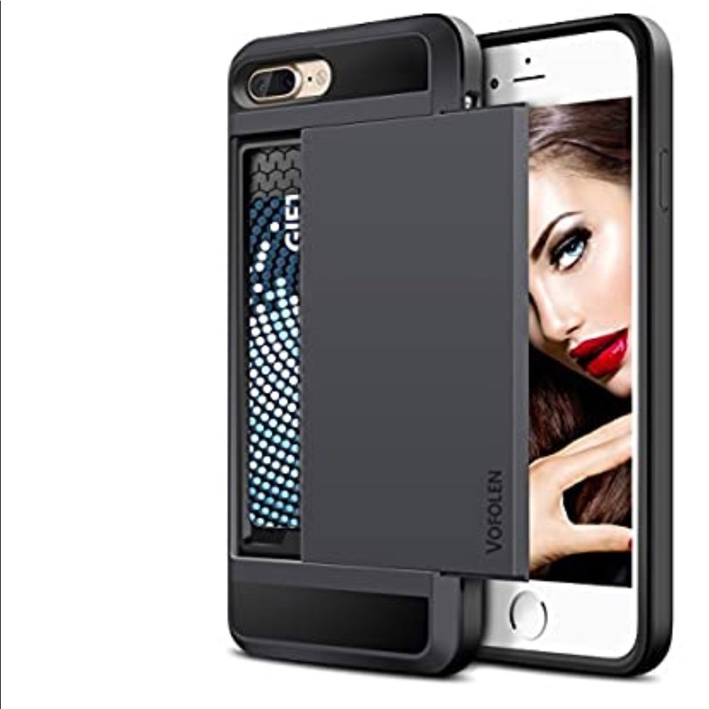 iPhone 7 Plus Case Wallet Card Holder
